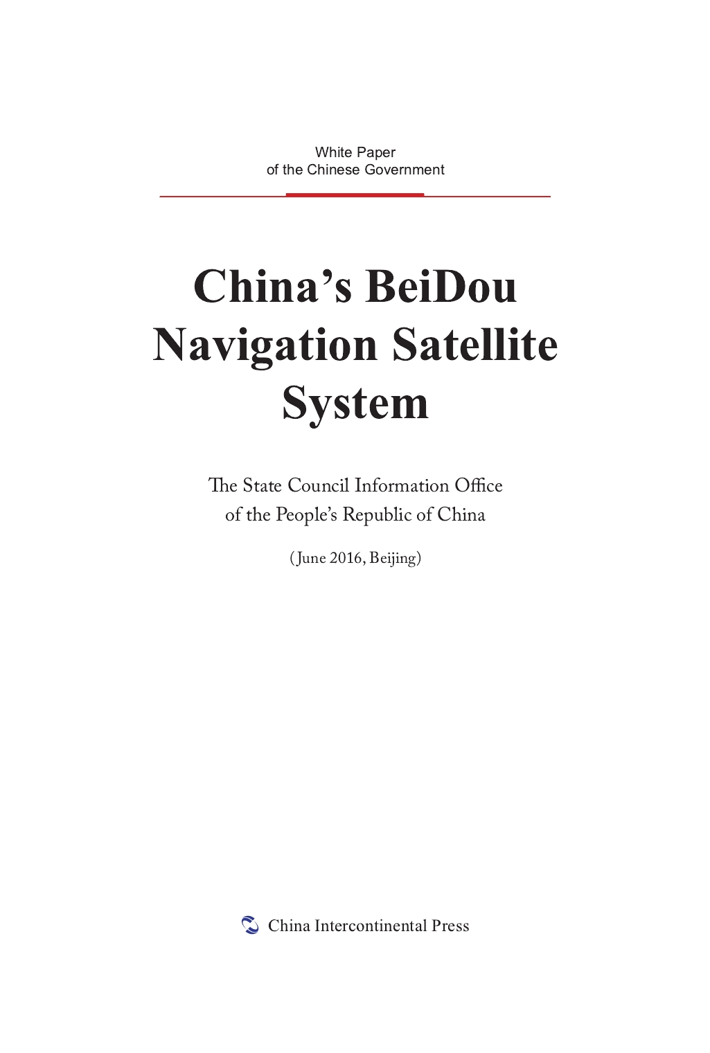 China's BeiDou Navigation Satellite System