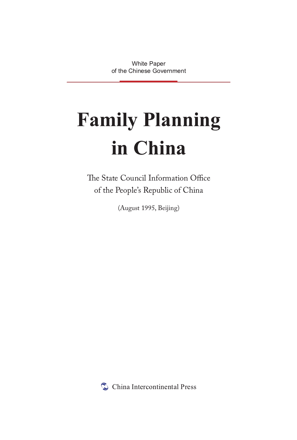 Family Planning in China
