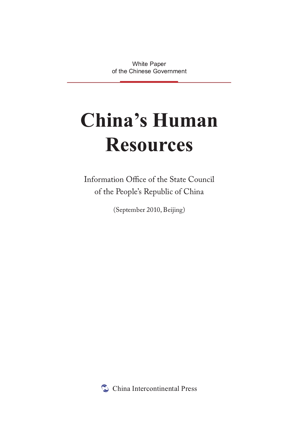 China's Human Resources